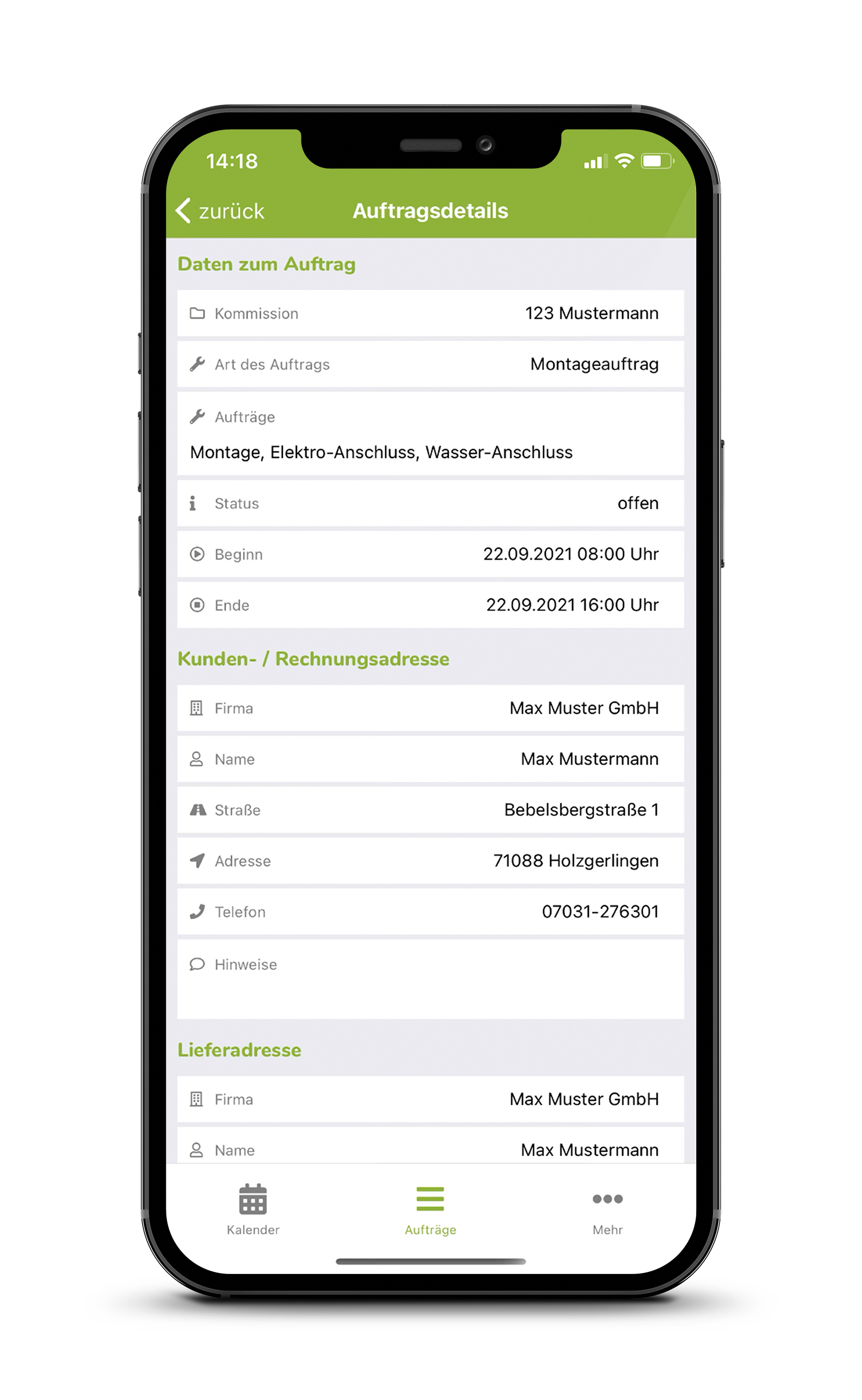 Montageprotokoll.de App